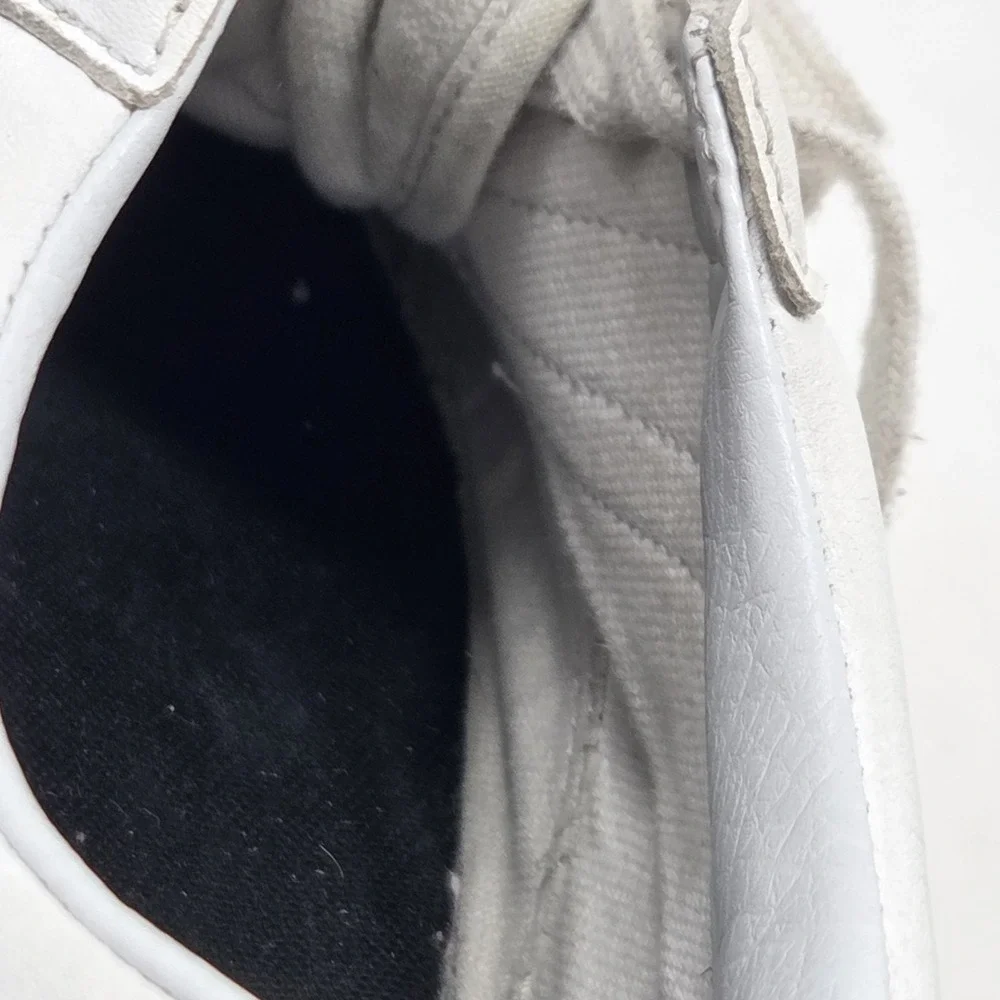 Vans Old Skool White Leather Shoes‎  - Women's 9 Men's 7.5 Low Top